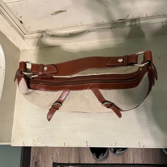 ELLIOTT LUCCA Jute Body Leather Trim Hobo Purse  Size OS - Picture 8 of 11